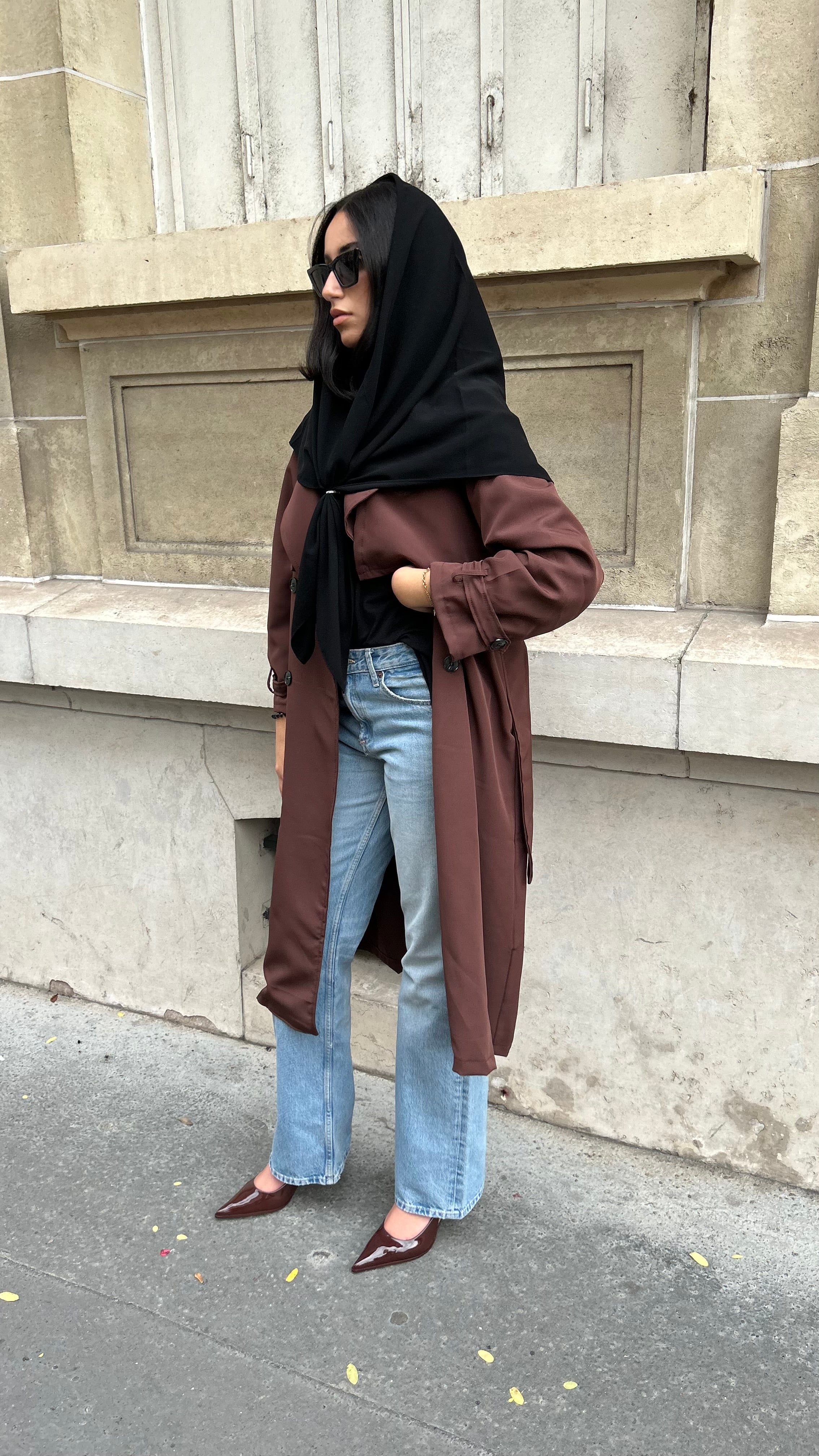 TRENCH - MARRON CHOCOLAT