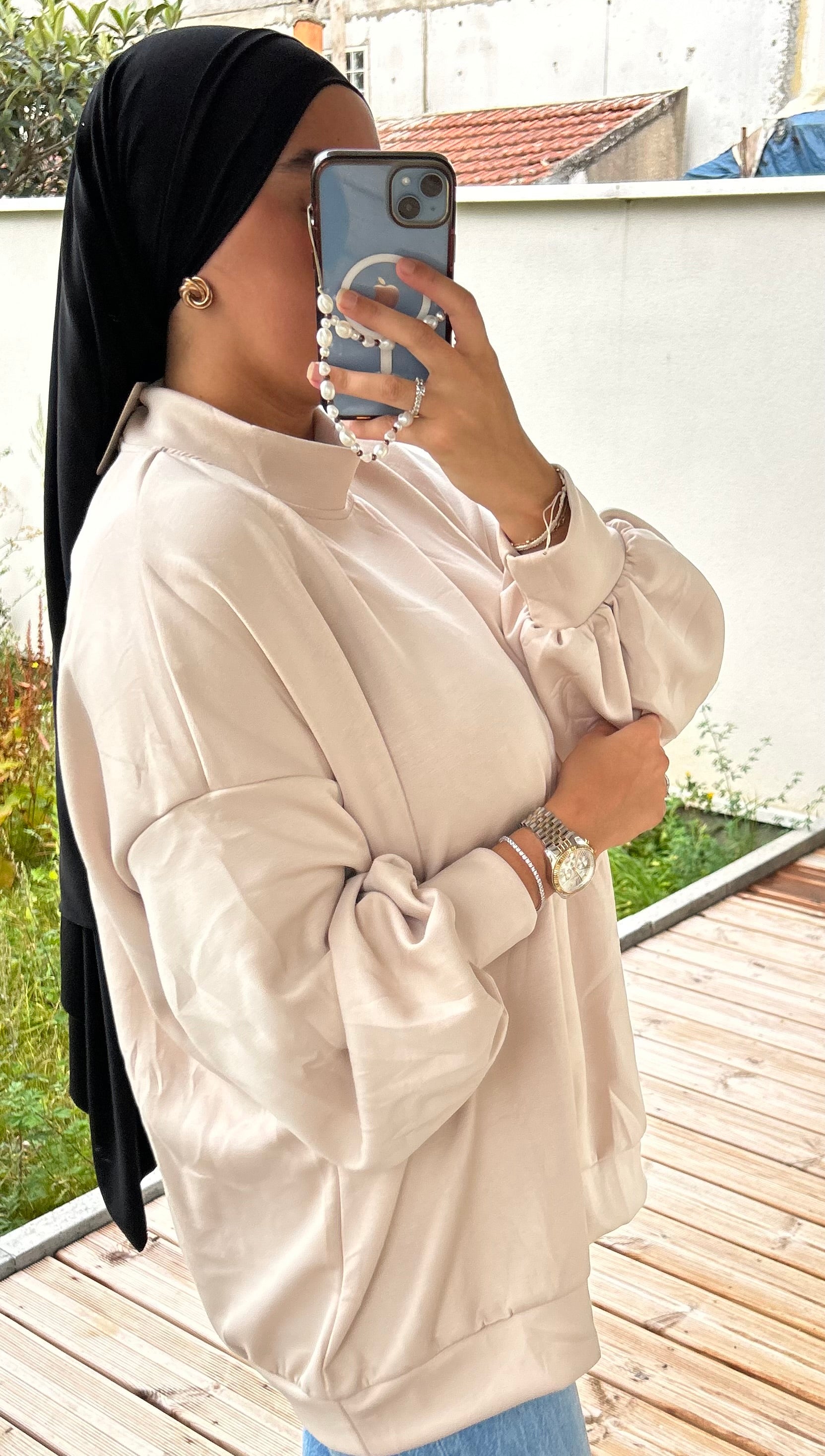 Pull BOUFFY beige