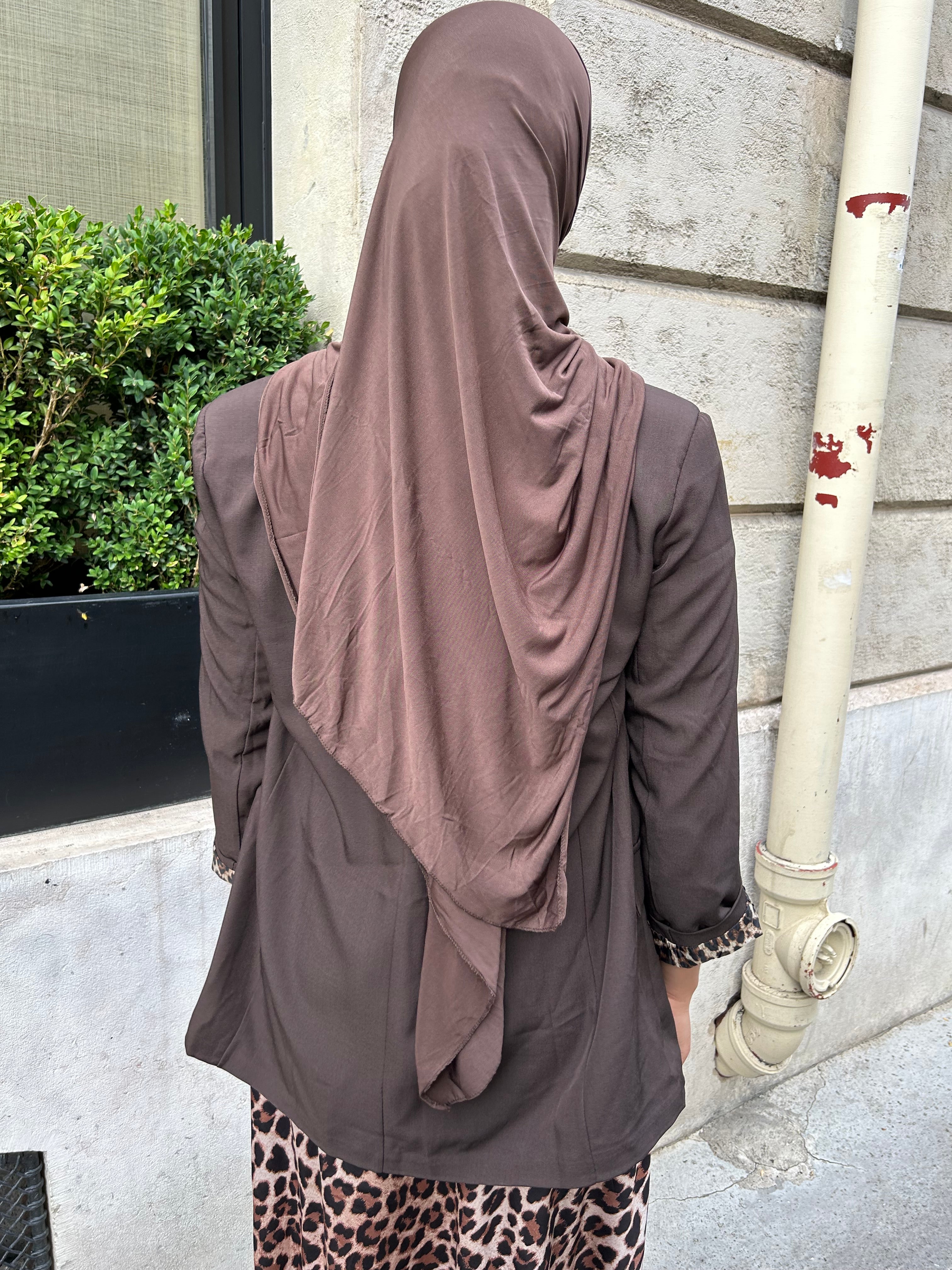 HIJAB JERSEY PREMIUM - CHOCOLAT