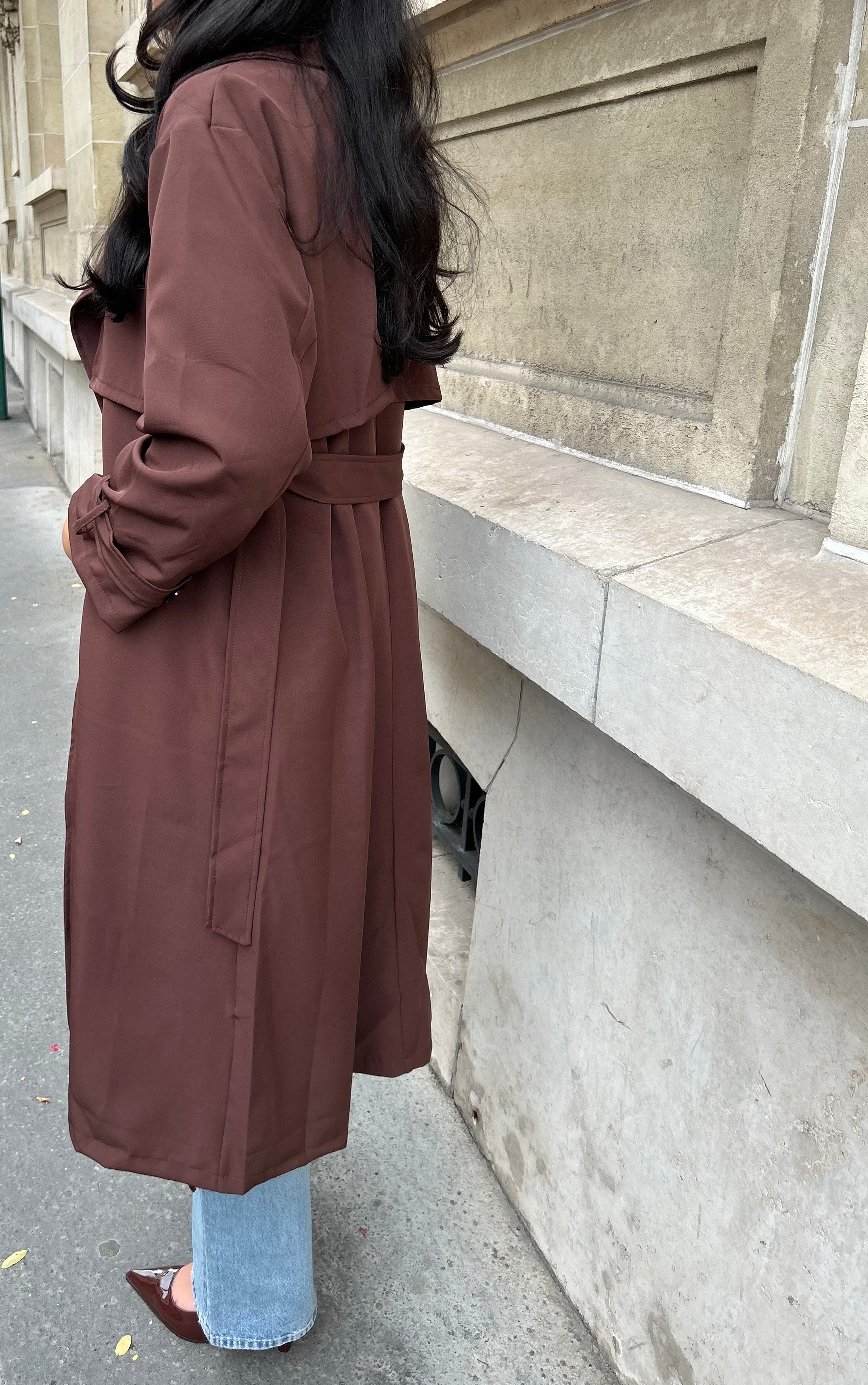 TRENCH - MARRON CHOCOLAT
