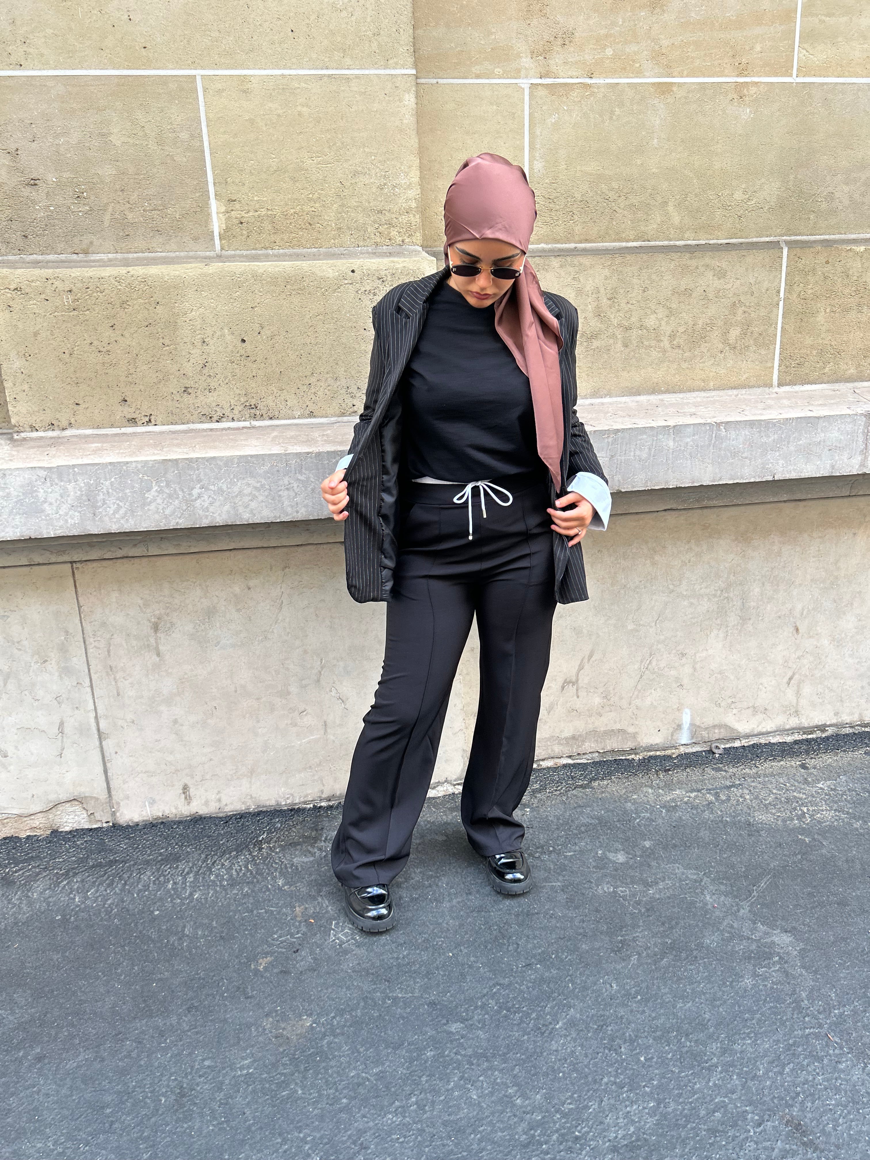 PANTALON TAILLEUR - NOIR