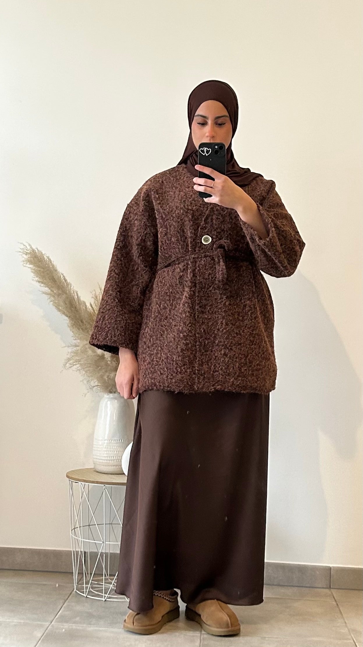 GILET FLOCON - CHOCOLAT