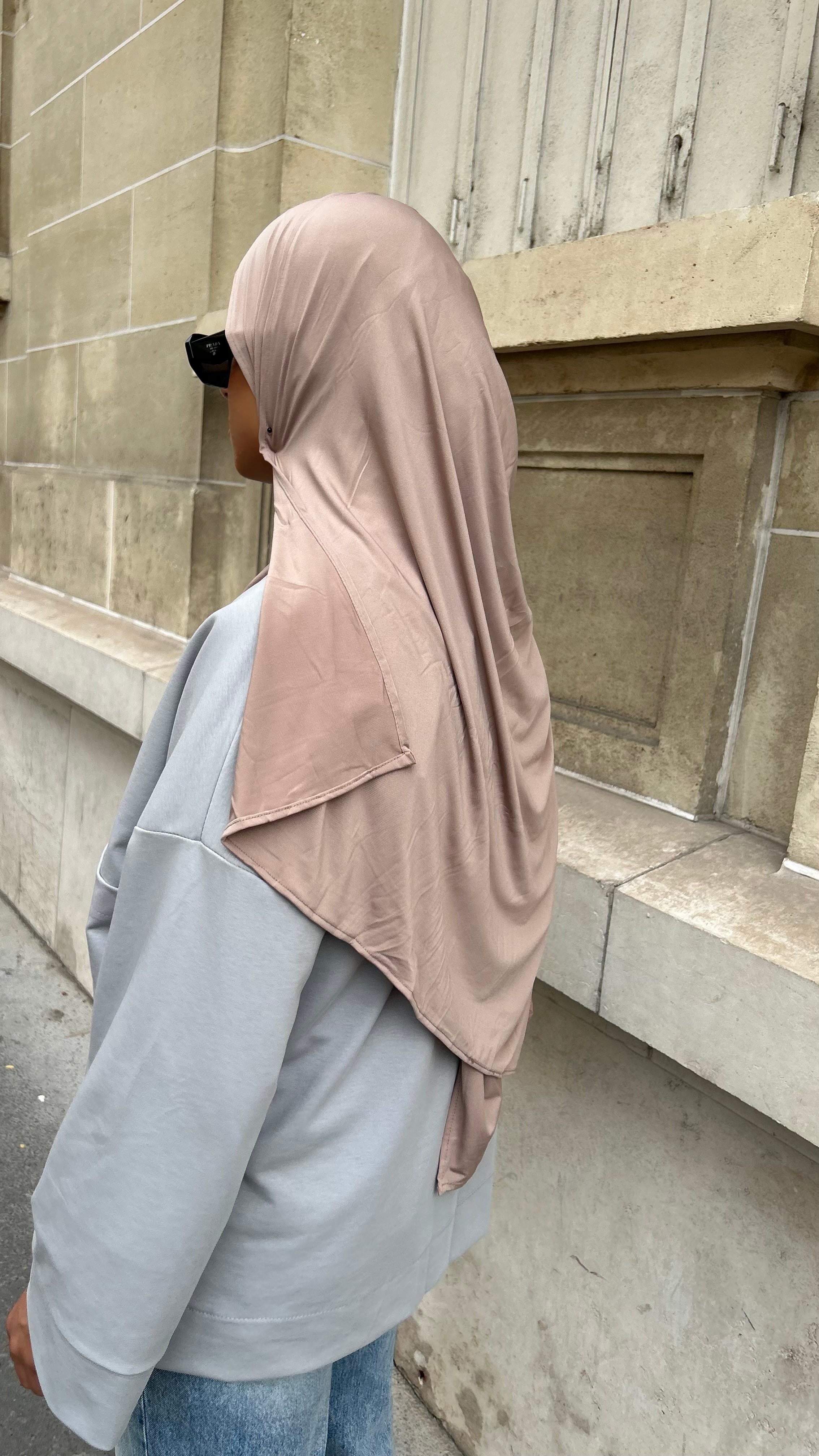 HIJAB JERSEY PREMIUM - ROSE POUDRÉ