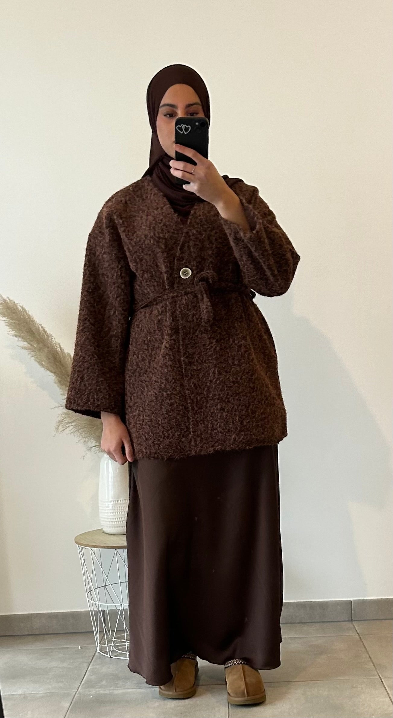 GILET FLOCON - CHOCOLAT