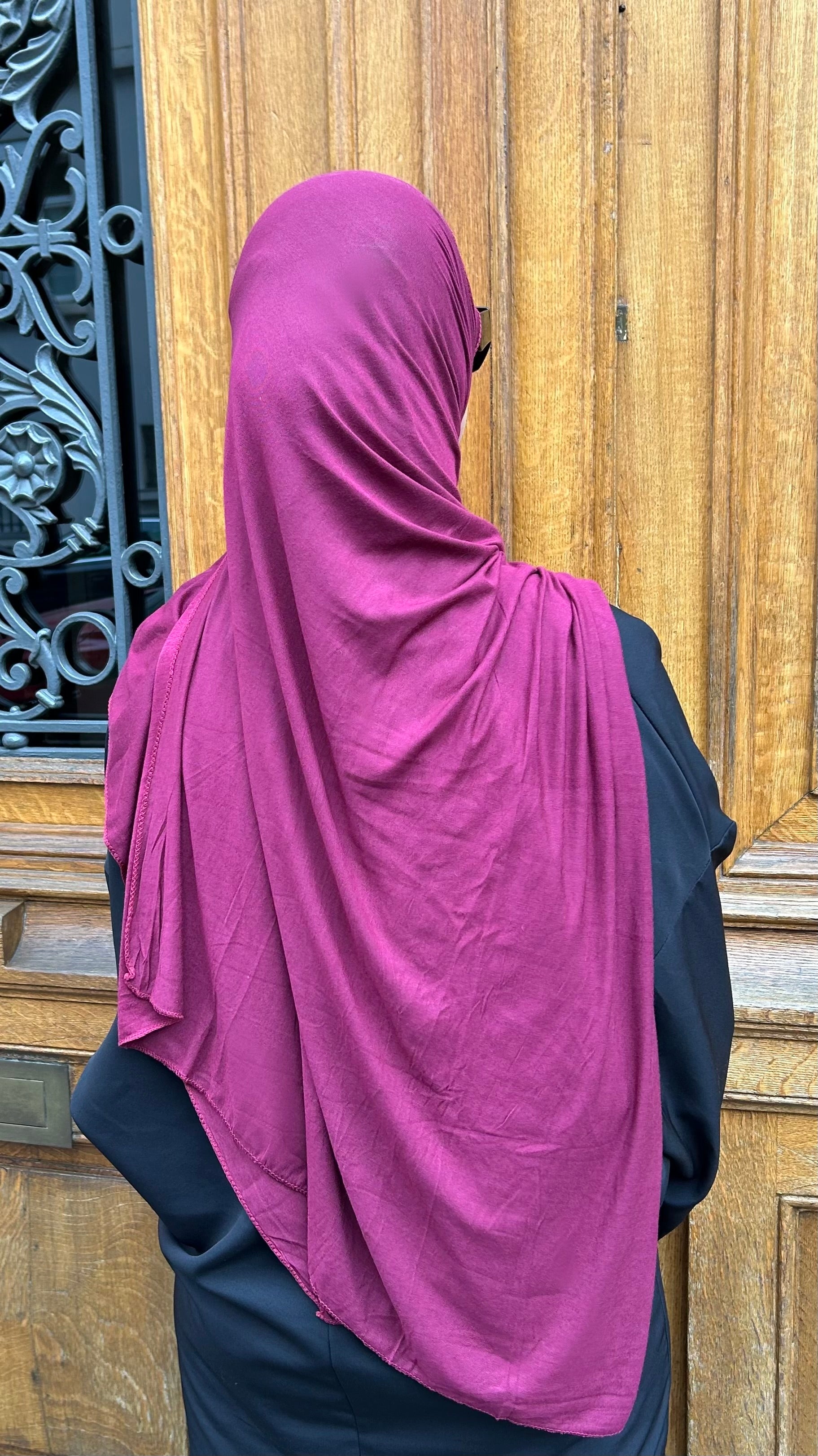 HIJAB JERSEY - BORDEAU