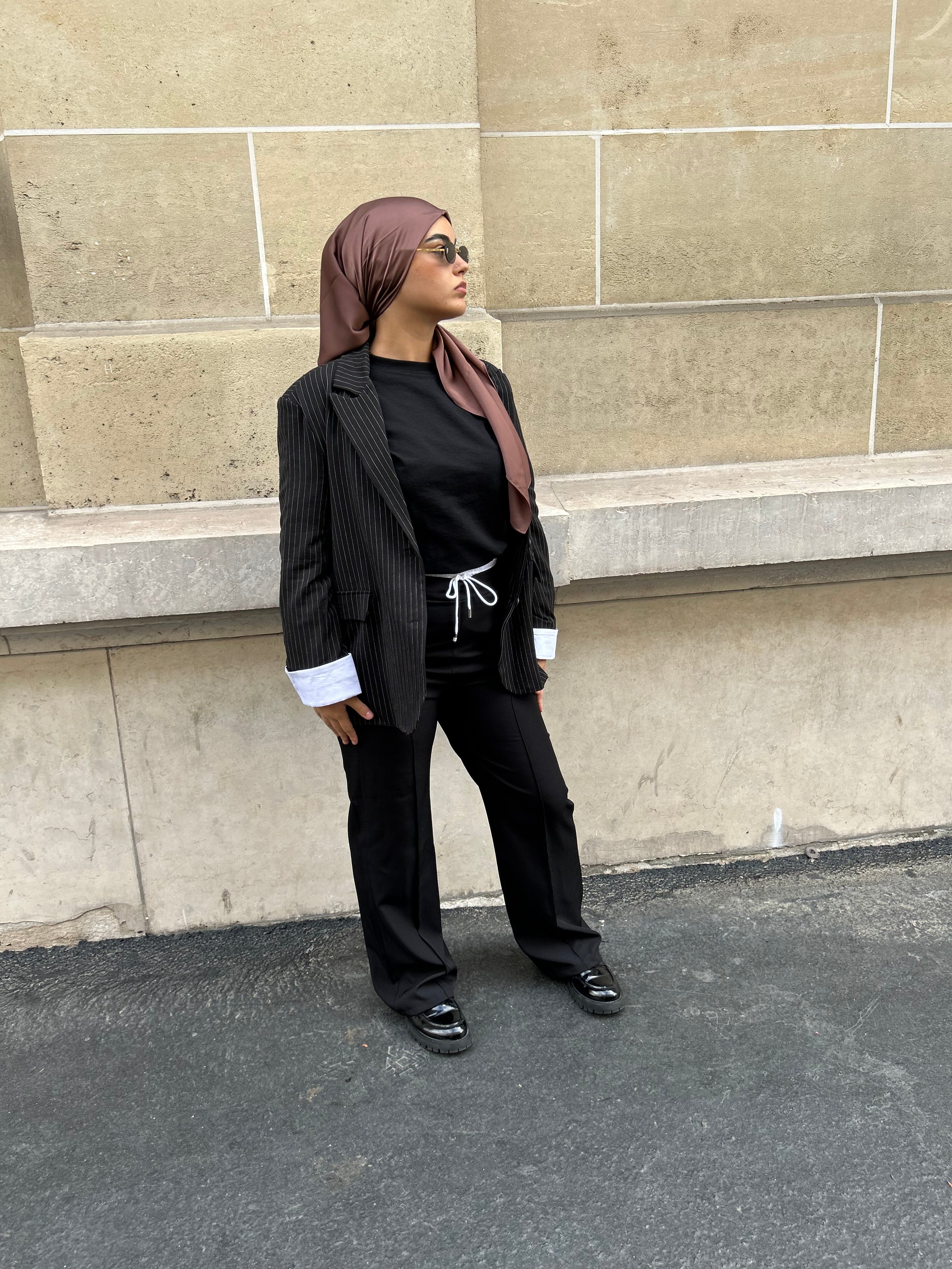 PANTALON TAILLEUR - NOIR