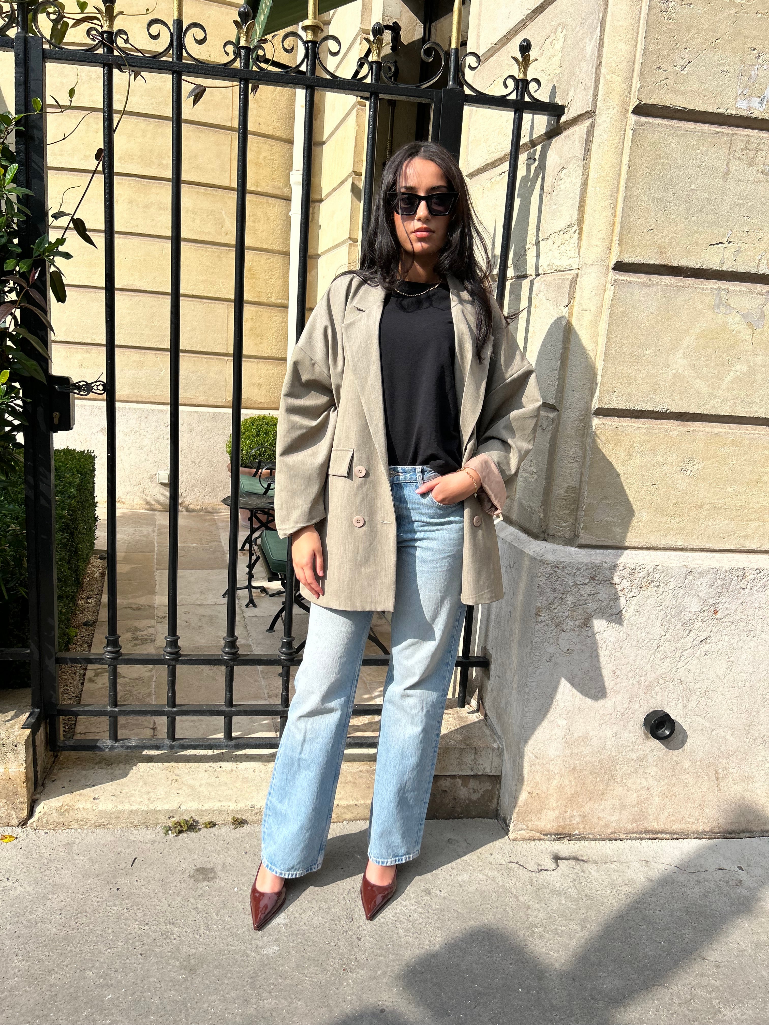 BLAZER OVERSIZE - TAUPE
