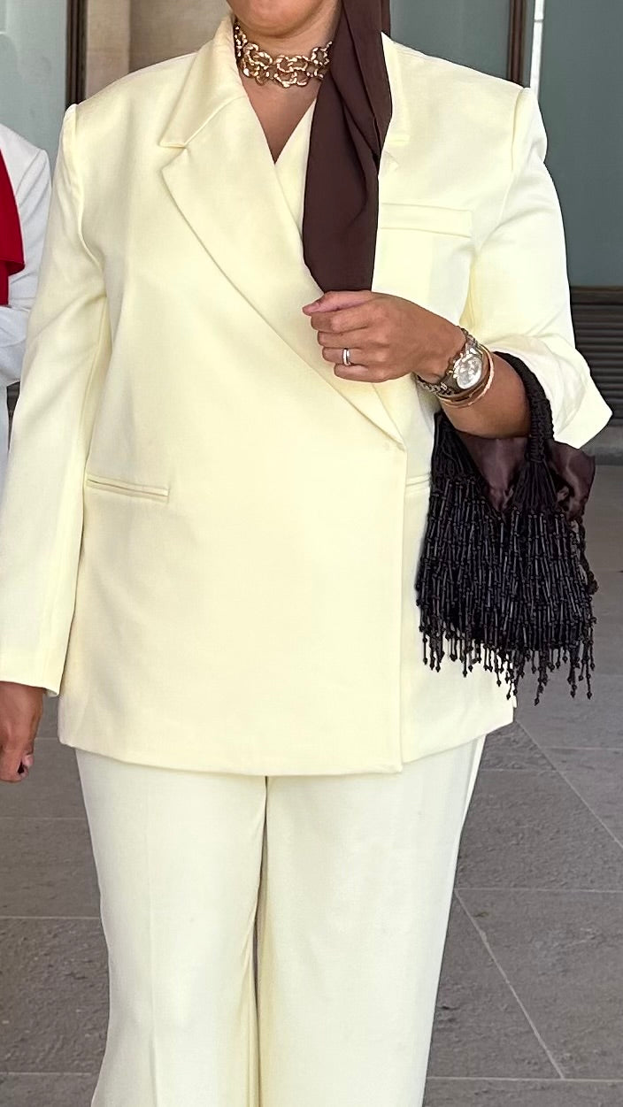 BLAZER IVOIRE JAUNE BEURRE