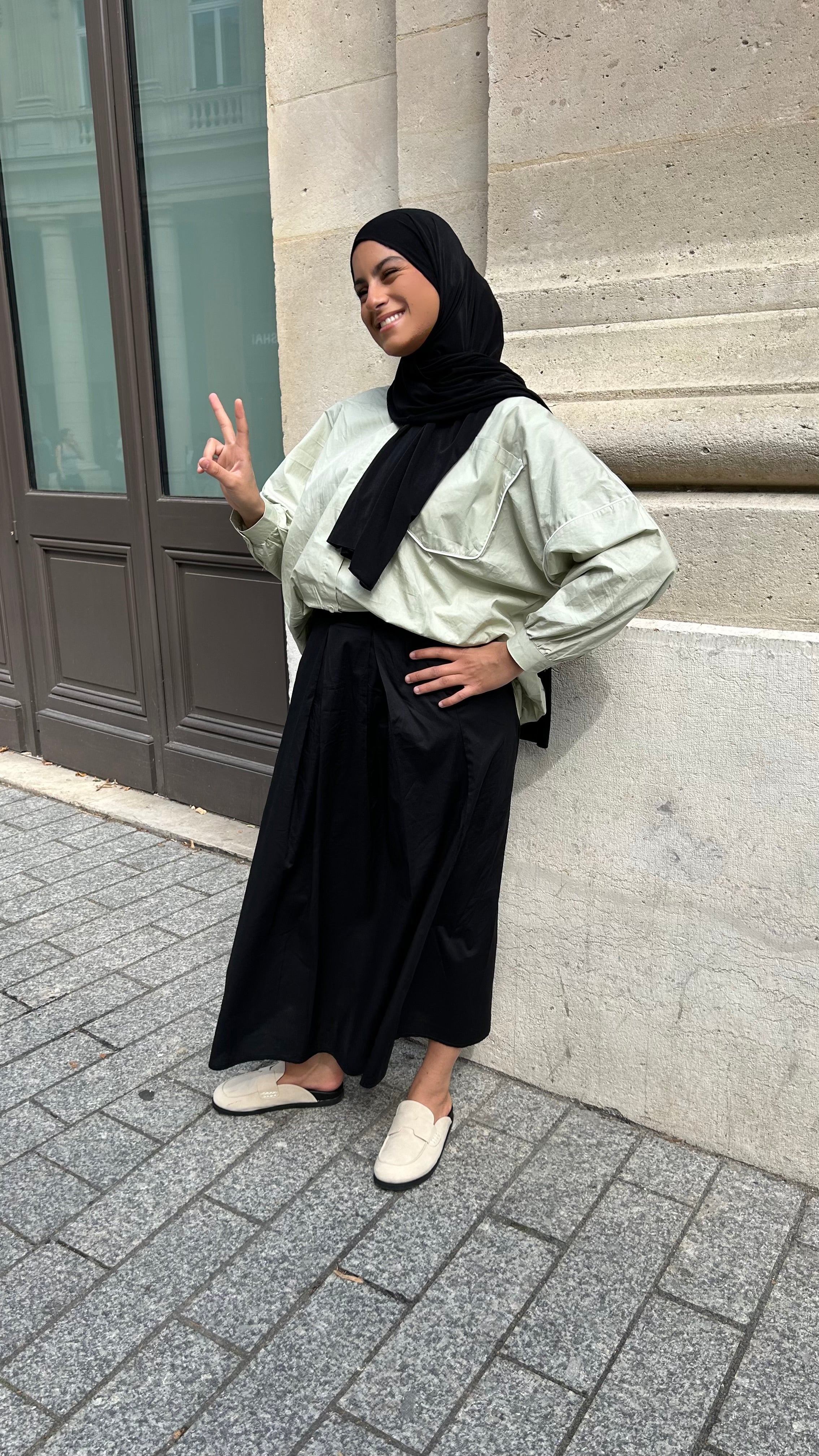CHEMISE OVERLINE - VERT D’EAU
