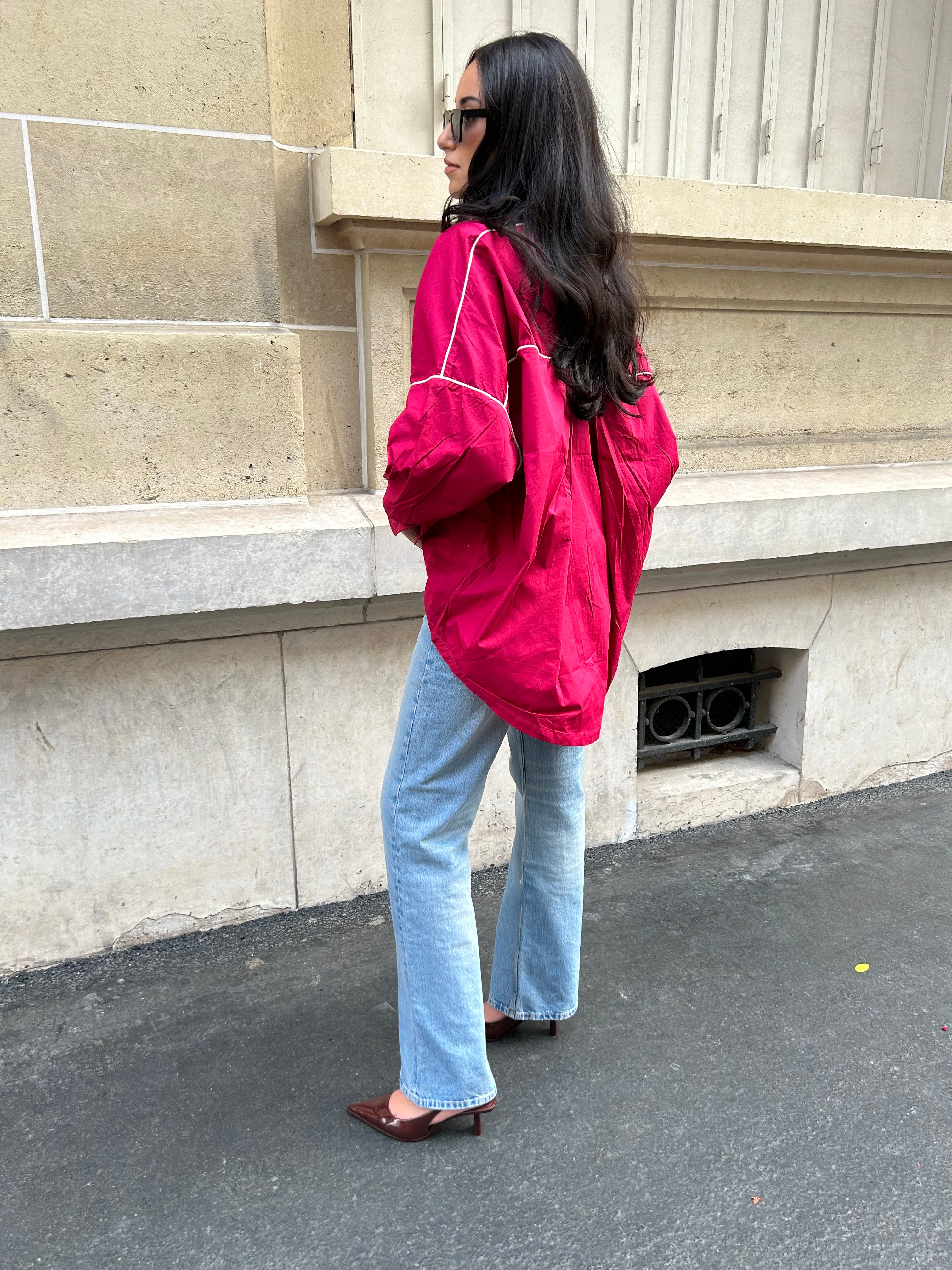 CHEMISE OVERLINE - BORDEAUX