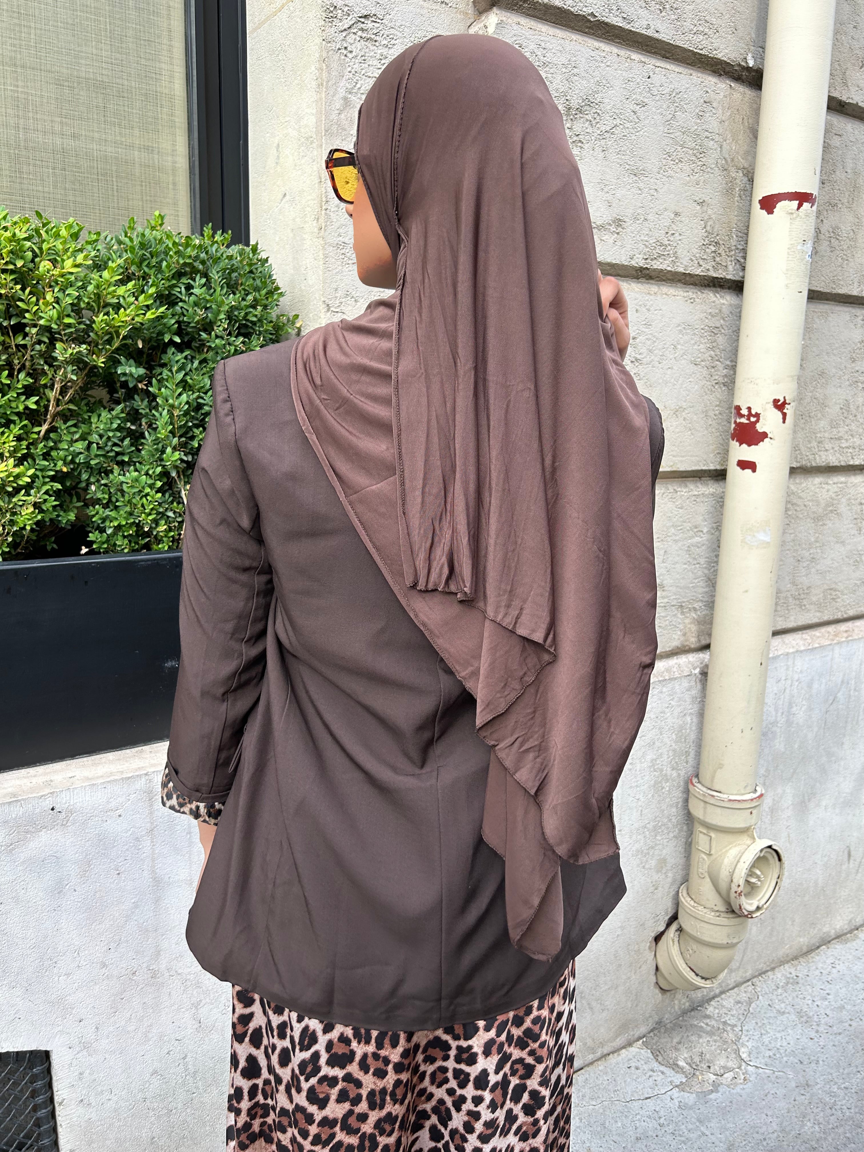HIJAB JERSEY PREMIUM - CHOCOLAT