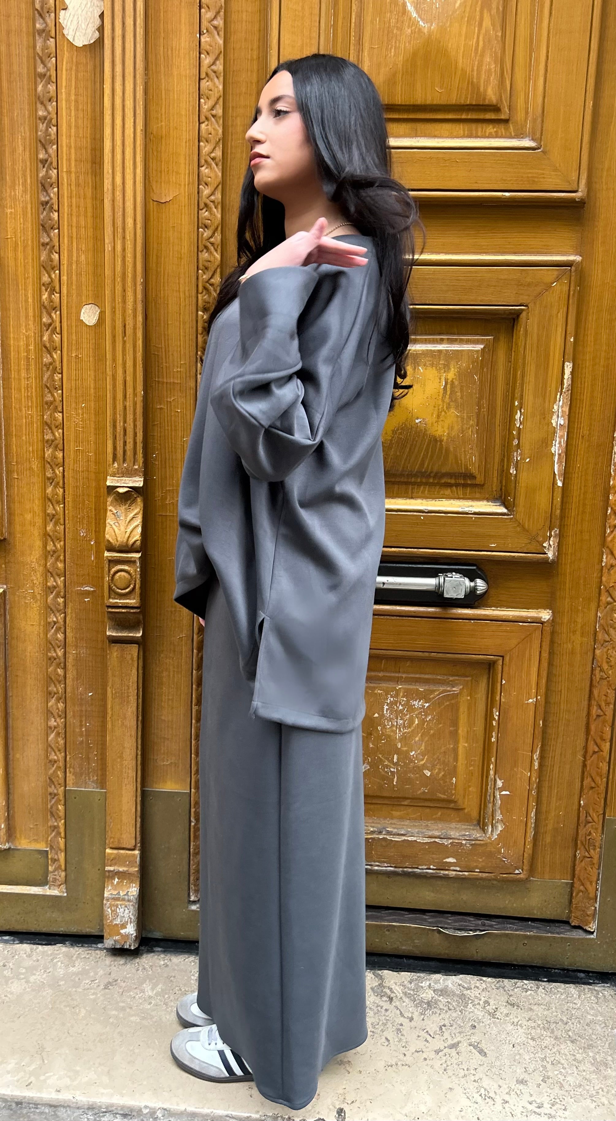 ENSEMBLE AMBER - GRIS ANTHRACITE