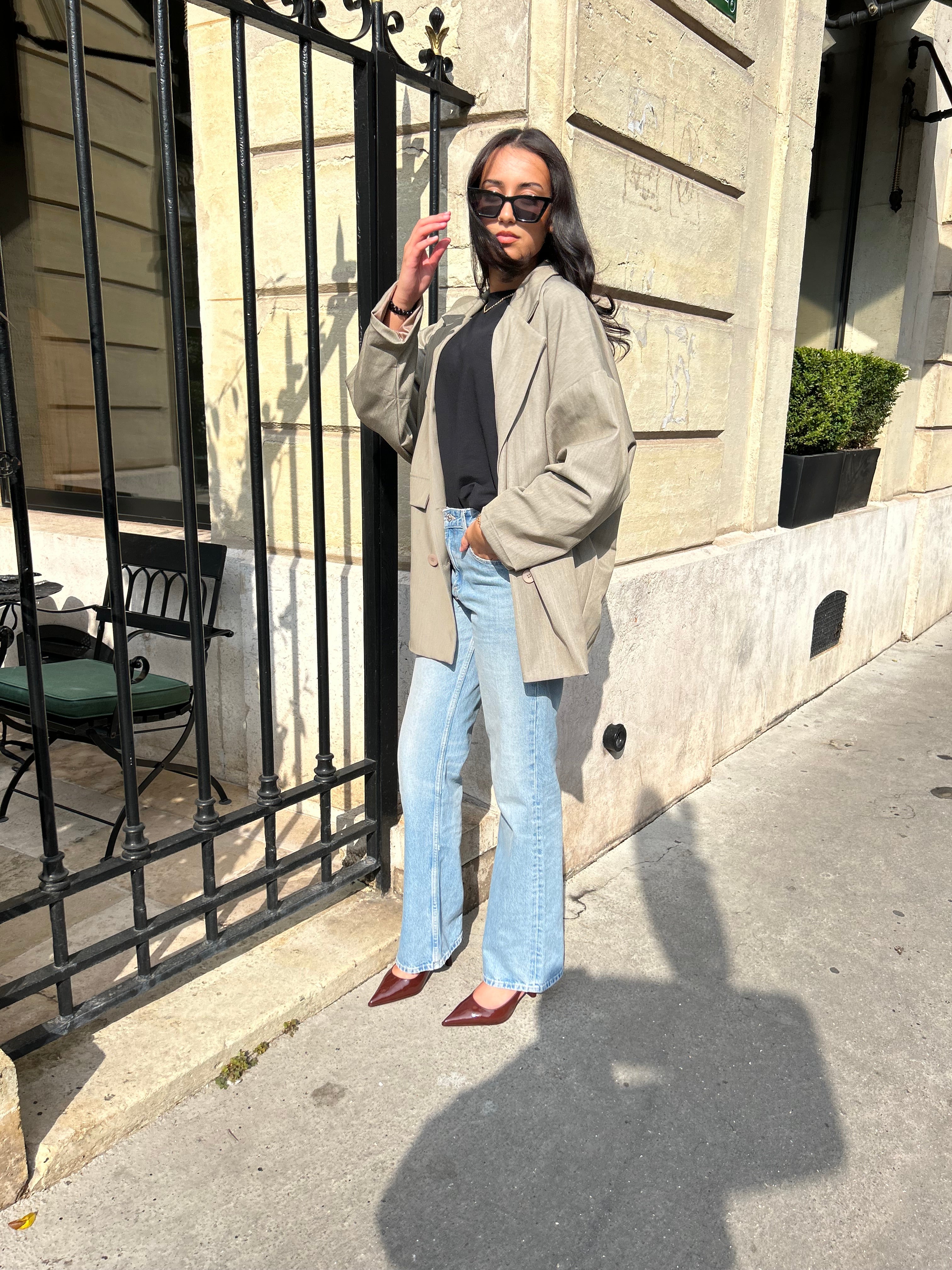 BLAZER OVERSIZE - TAUPE