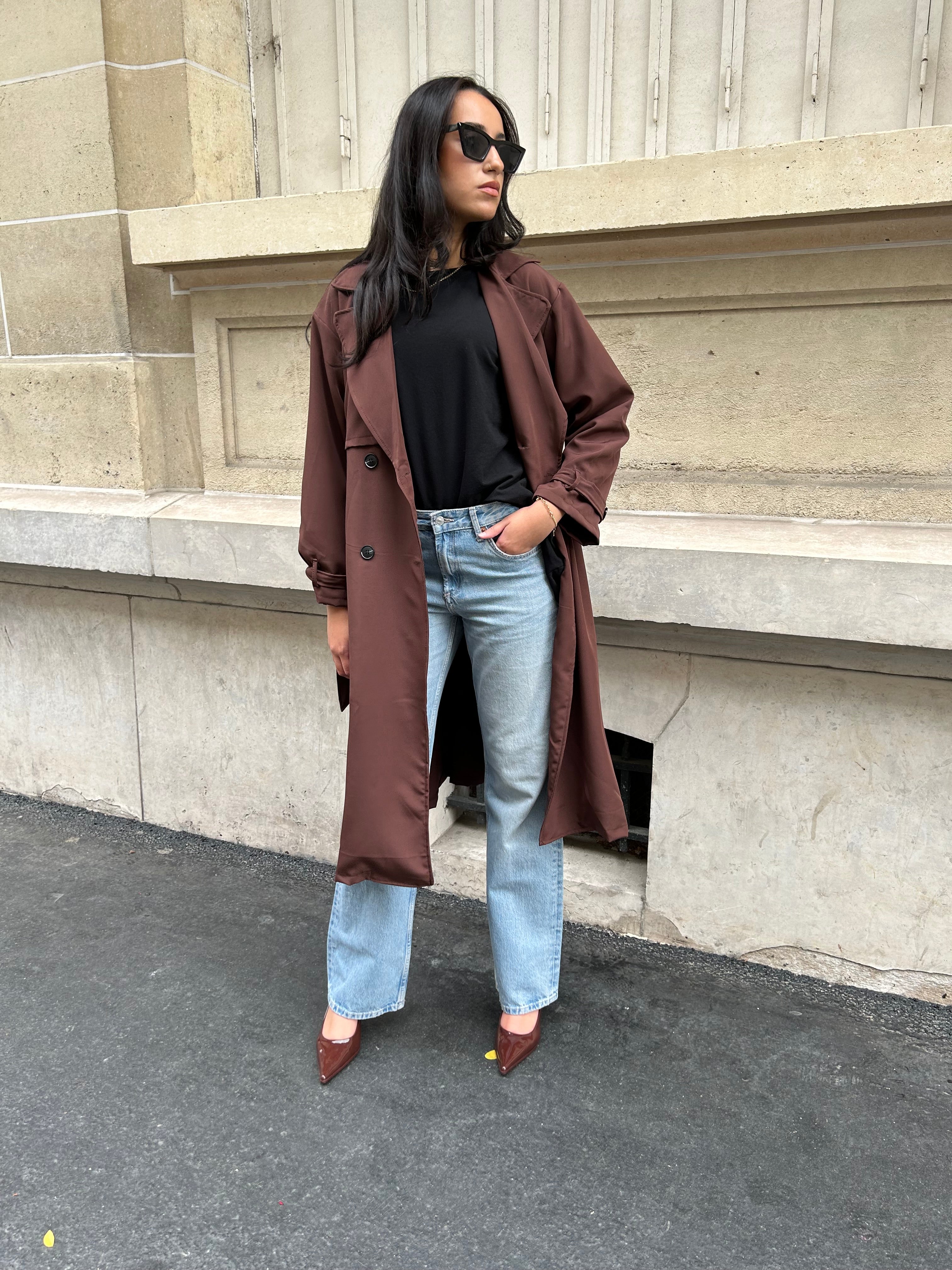 TRENCH - MARRON CHOCOLAT